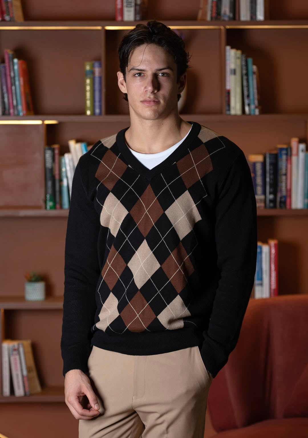 Vintage Argyle in Black 