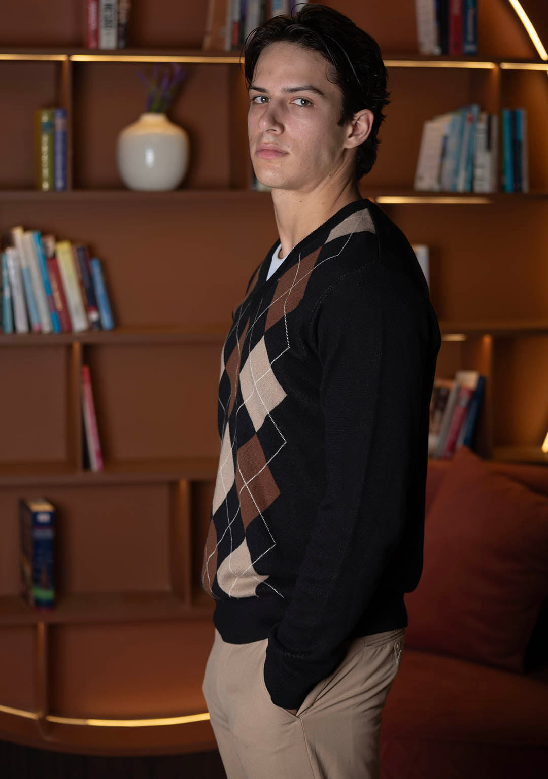 Vintage Argyle in Black 