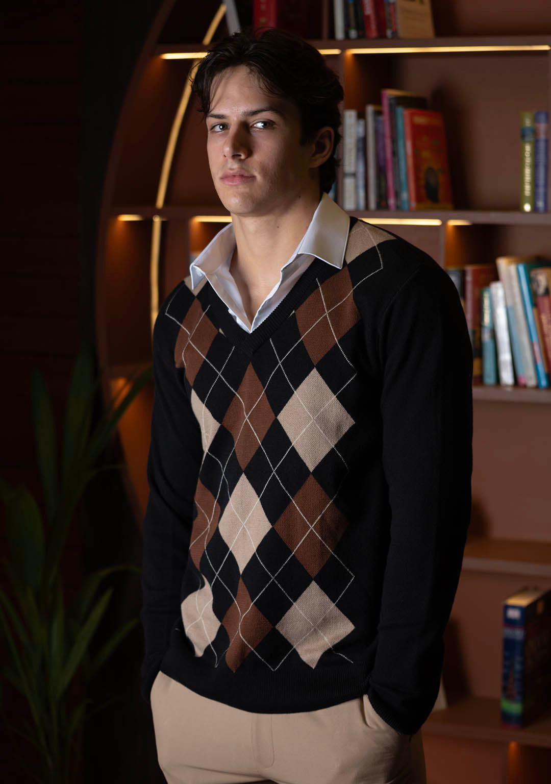 Vintage Argyle in Black 