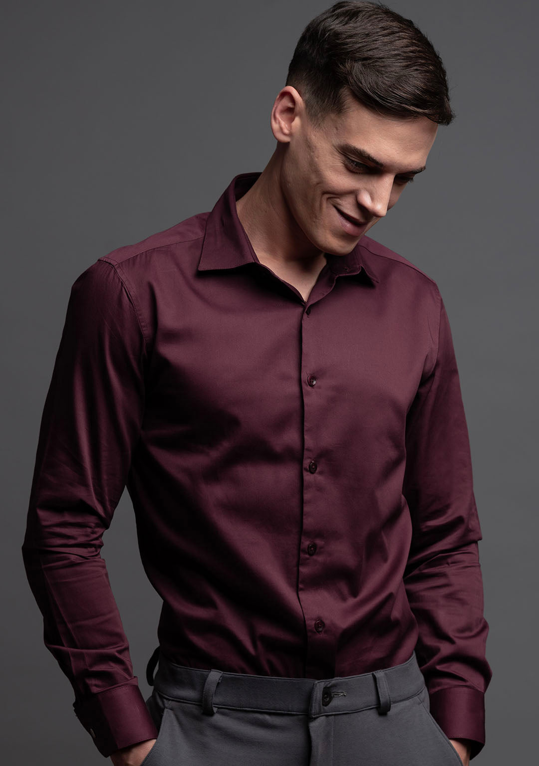 Classic Shirt in Wine