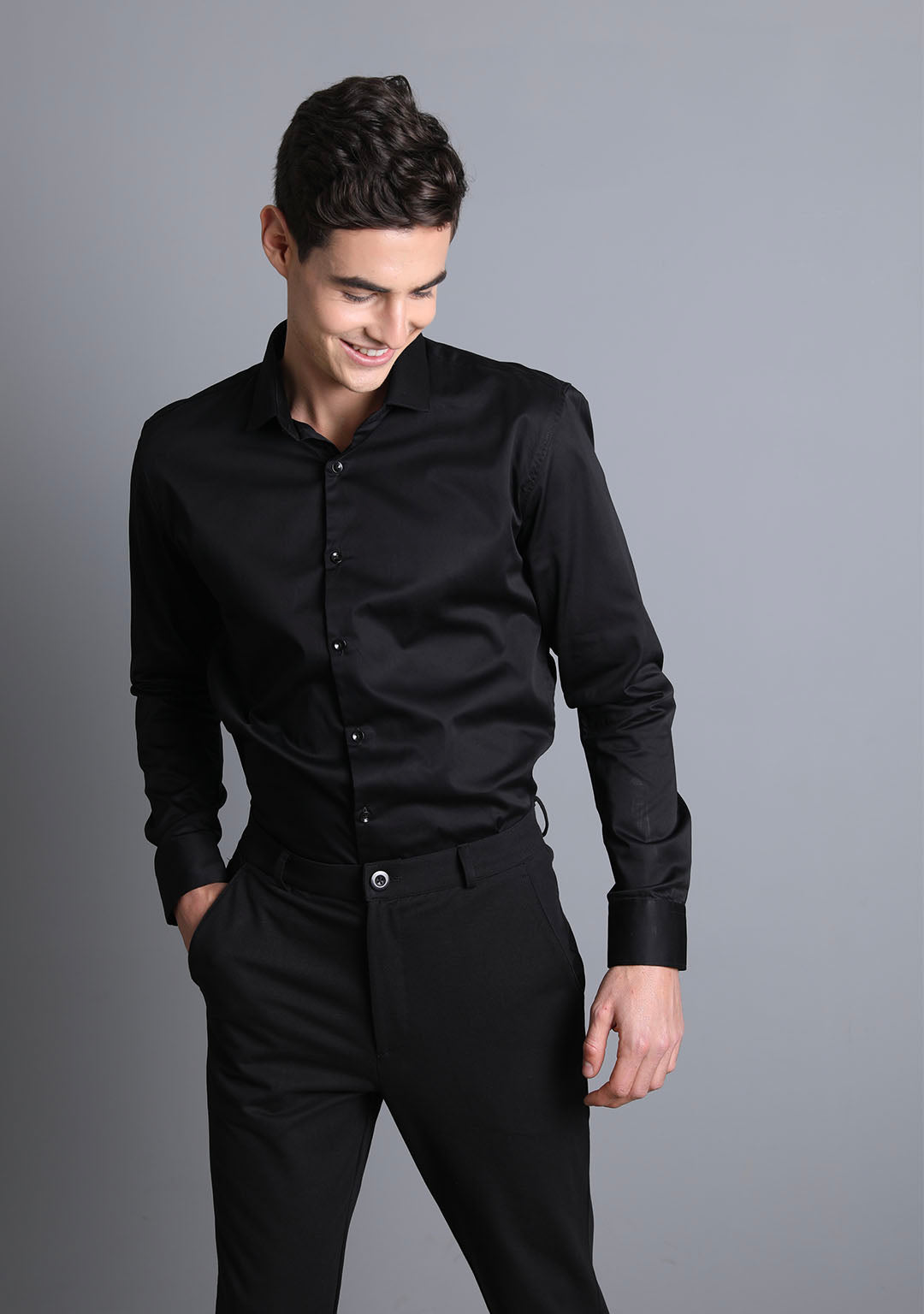 Jet Black Colour Shirt 