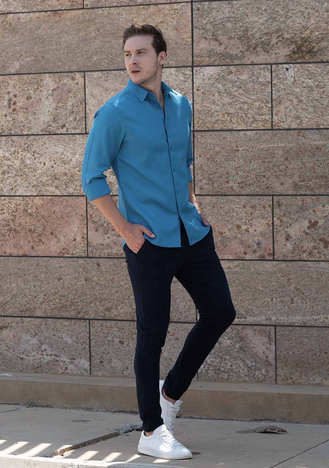 Tencel™ Shirt in Mediterranean