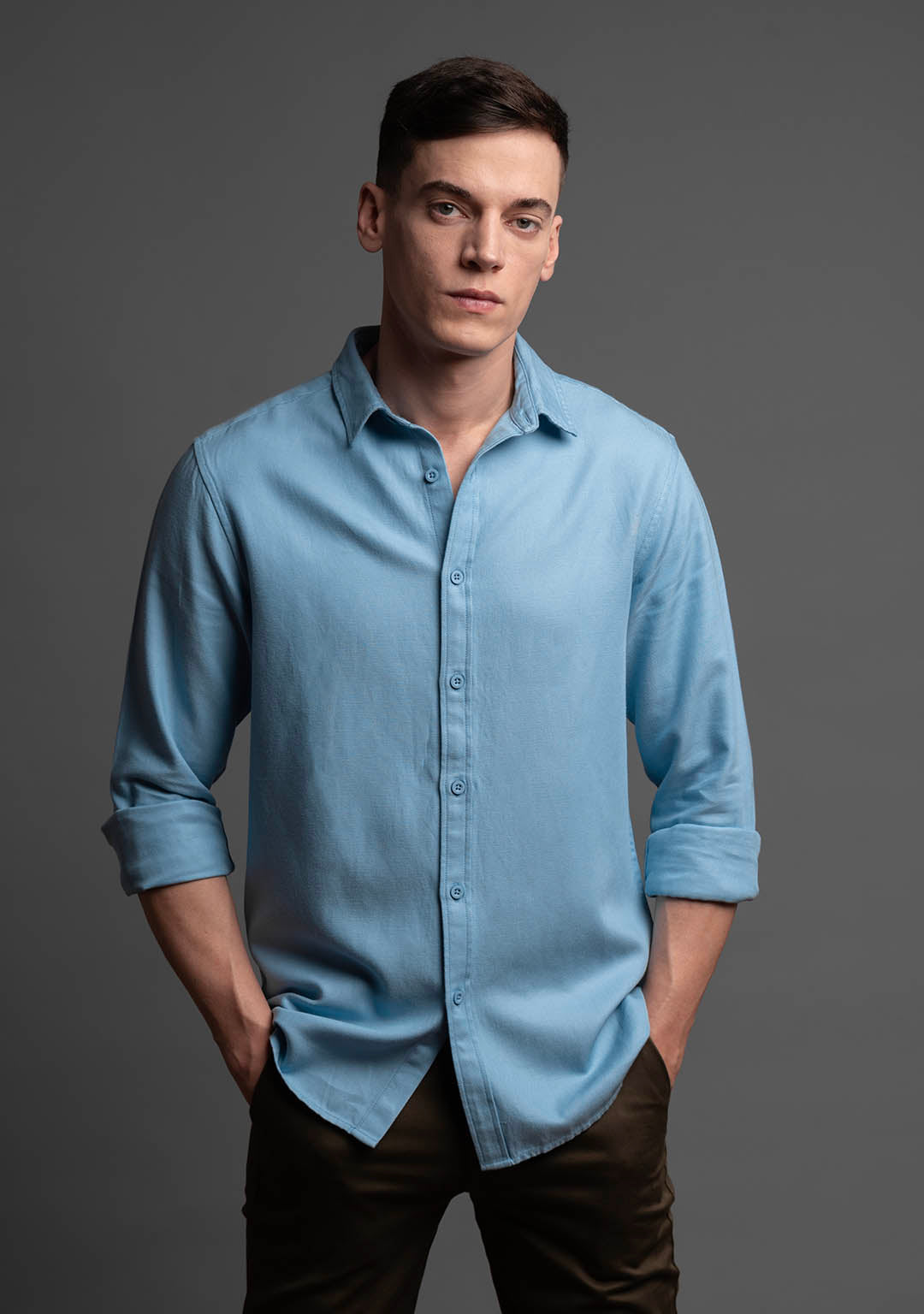 Tencel™ Shirt in Placid Blue