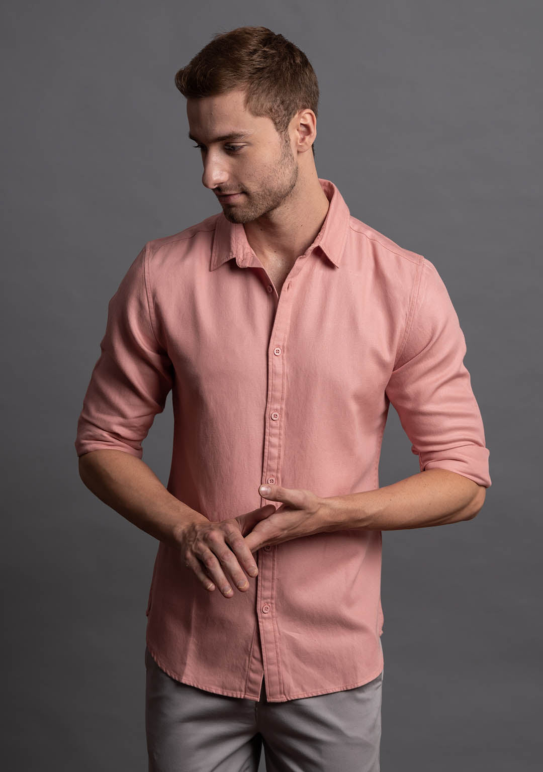 Tencel™ Shirt in Salmon