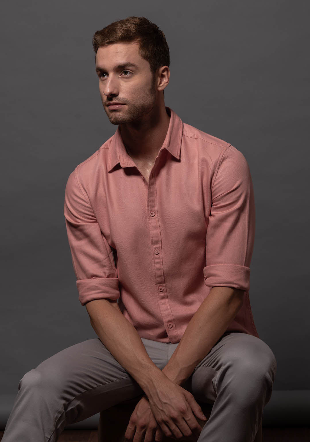 Tencel™ Shirt in Salmon